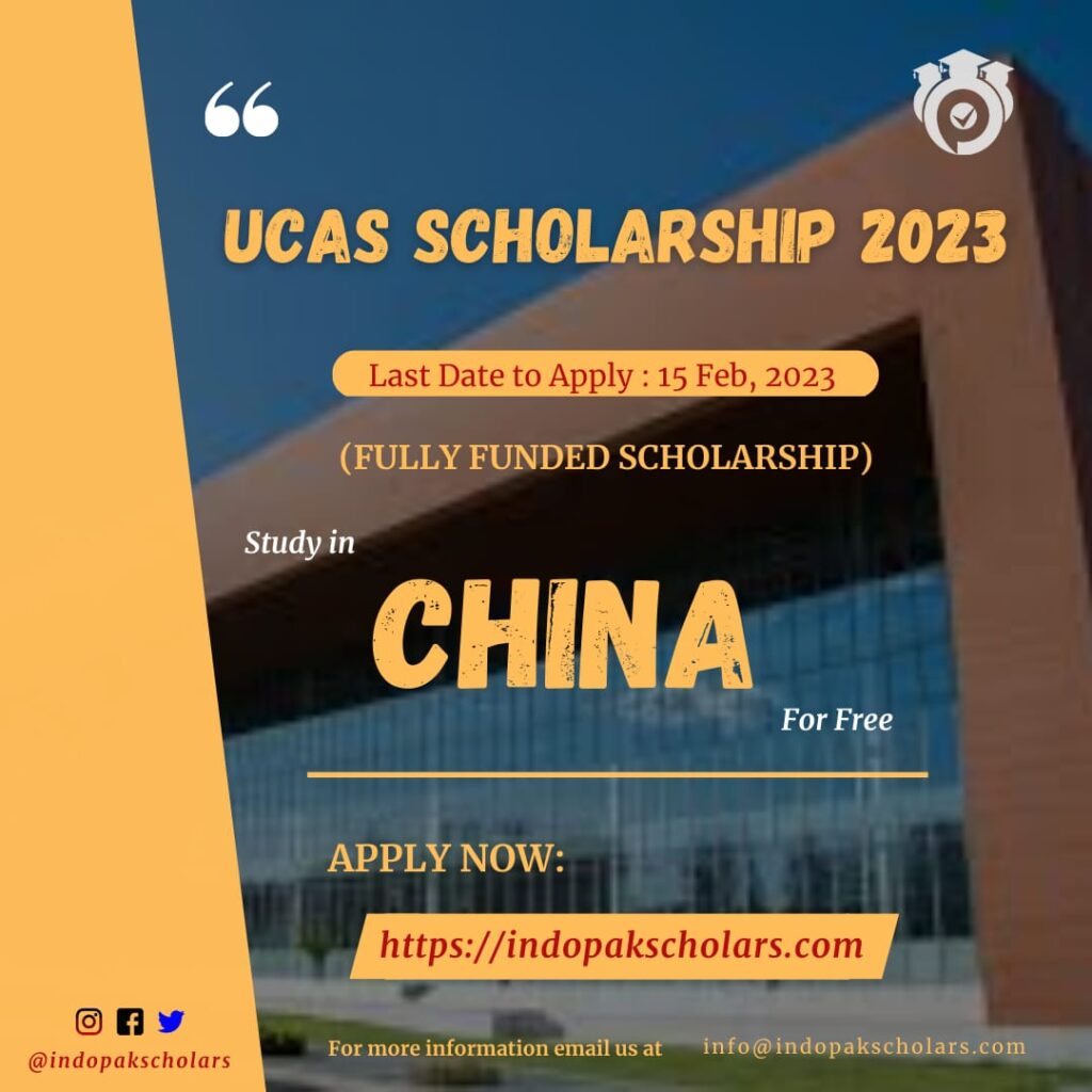 UCAS Scholarship for International Students 2023 IndoPak Scholars
